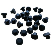 O-링고무키트4/10/20pcs Blak 라운드 솔리드 실리콘 고무 씰 홀 플러그 블랭킹 엔드 캡 T 타입 스톱퍼 3mm, 20 12.5mm_02 10pcs