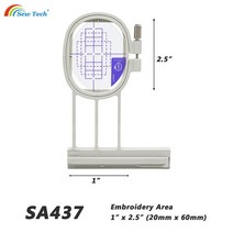 Brother Innovis I Ie V3 V7 NQ1600E NQ1400E Babylock 기계 후프 EF73 EF74 EF75 EF81 용 바느질 기술 및 자수 프레임, 없음, 1x25inSA437EF73