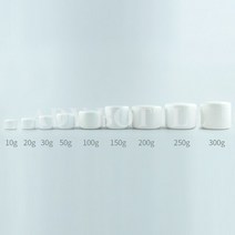 화이트 플라스틱 빈 메이크업 병 리필 가능한 병 여행용 페이스 크림 로션 화장품 용기 실버 골드 에지 10g-500g, 122.200g - white - 50pcs