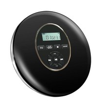 시디플레이어 벽걸이 cd플레이어 씨디피 휴대용 어학용 라운드 스타일 cd 플레이어 휴대용 헤드셋 hifi music reproductor cd walkman 디스크맨 플레이어, 협력사, 검은색