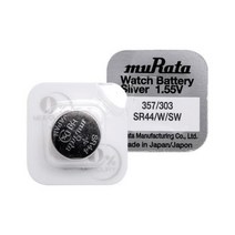 무라타 SR44(357/303)(1알) 시계건전지 1.55V 리튬전지 시계용건전지 건전지 시계건전지 수은전지★jun☆a, ※­선택:상품선택▣
