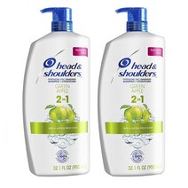 헤드앤숄더 2in1 그린 애플 안티 댄드러프 비듬 샴푸 950ml 2개