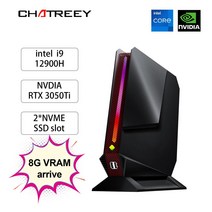 미니 PC 컴퓨터 Chatreey G2 인텔 코어 i9 12900H i7 12700H 엔비디아 3050 밍 데스크탑 PCIE 4.0 6 BT5.0 윈도우 11, 02=8GRAM512GBSSD_UK