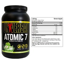 유니버셜뉴트리션 아토믹7 BCAA 사과맛 100서빙 1.28kg[정 품], 1개, 100서빙 1.28kg 정 품