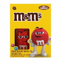 엠앤엠즈 밀크 싱글 초콜릿 37gx6개+콜드컵 레드 증정 기획팩, 단품
