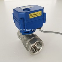 솔레이노이드 밸브 솔밸브 dn25 i 인치 스테인레스 스틸 전동 볼 dc5v 12v, dc5v cr05