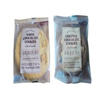 수제화이트쿠키 3개+수제초코쿠키 3개 핸드메이드디저트 70g, 상세페이지 참조