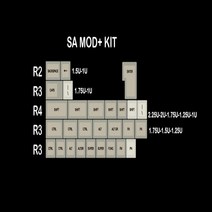 레트로 PBT 키 캡 85_121키 프로파일 염료승화 기계식 게임용 키보드 용 keycap, 3번