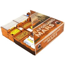 Smonex Wooden 테라포밍마스 보드 게임 오거나이저 - 모든 화성 테라포밍 확장인 보관에 적합한 박스 키트 토큰 카드 인서트