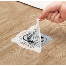 붙이는 배수구덮개 스티커 하수구필터 배수구캡 20매, 사이즈(중)