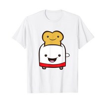 토스트와 토스터 카와이이 토스트 팬 토스터 티셔츠