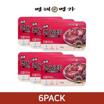 [KT알파쇼핑]명태명가 매콤 코다리조림 6팩 묶음상품