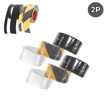 욕실발판 미끄럼방지 논슬립 계단 미끄럼 방지 안전 테이프 (5CM) 2P 논슬림테이프, ◐옐로우블랙★⊙