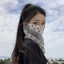 NICKKIM 닉킴 자외선차단 마스크 귀걸이형 남성 여름 얼굴 햇빛가리개 자전거 골프 스포츠 오토바이 쿨 바라클라바 냉감, FUZA마스크 화이트