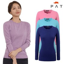 PAT 혼방사 라운드넥 스웨터