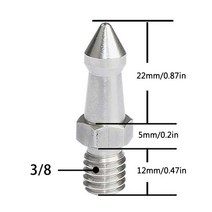 사진 액세서리 3/8 1/4 m8 인치 카메라 삼각대 스파이크 스파이크 gitzo benro monopod tribod를위한 교체 풋 스크류