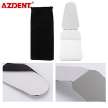 AZDENT-치과 사진 거울 교정용 반사경 7.09x2.83 인치 스테인레스 스틸 양면, 한개옵션0