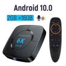 인터넷 셋톱박스 안드로이드 10.0 TV 박스 6K 올w인ner H616 음성 어시스턴트 3D 4K 1080P 비디오 수신기 와이파이 2.4G 및 5.8G 셋톱, Eu 플러그_16Gairmouse
