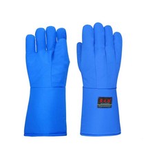 저온 특수 장갑 실험실 드라이아이스 질소 액화 방수, 옐로우  40cm