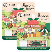 멘소래담 립아이스 그레이프프루트 립밤x2개 SPF15 과일 자외선차단 프리미엄 립케어, 3.5g, 자몽, 2개