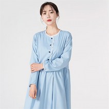 다잇템 여자 민무늬 롱 청초 레이스 빅사이즈 페미닌 드레스 (7593368)