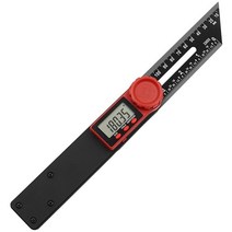 스피드스퀘어 목공 각도기 삼각자 측정자 PROSTER-각도 각도기 범용 베벨 게이지 360 도 미니 전자 디지, 01 Black