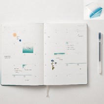 빛을 표현한 자연을 담은 다이어리 메모장 각인 먼슬리 데일리 남자 스케쥴러 커플 꾸미기 투명 수제 가죽 만년 고급 시스템 예쁜, 본상품선택