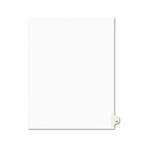 Avery Individual Legal Dividers Avery Style Letter Size 75 Pack of 25 (1075) null, 1, White
