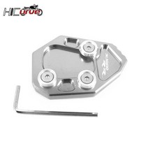 오토바이 CNC 킥 스탠드 발 측면 확장 패드 지지판 BMW S1000RR RR S 2009-2018, 04 Titanium