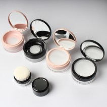 그물망 매쉬망 가루 파우더 케이스 화장품 공병 용기, 1.매쉬망 파우더 케이스-큰그물(블랙)