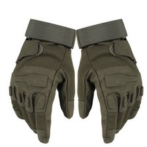 군사 야외 전술 장갑 육군 군사 자전거 Airsoft 등반 슈팅 페인트 볼 카모 스포츠 전체 손가락 하이킹 장갑, 풀 그린, XL, 녹색