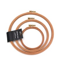 마미쏘잉/ 프랑스자수 프리미엄 원목수틀 6종 - 내츄럴브라운/ 퀼트 십자수 인테리어액자수틀, 240mm