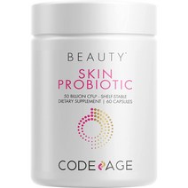 Codeage 코드에이지 스킨 프로바이오틱스 500억 유산균 60캡슐, 1팩