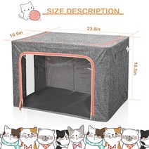애완 동물 고양이 배변 상자 둥지 개 케이지 분무 산소 흡입 기계 전용 접이식 텐트, B, CN, 01 B