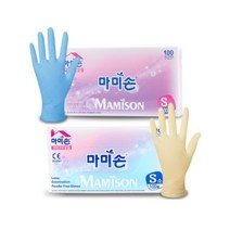 1회용 식품용 라텍스장갑 100매 니트릴 고무, 코꾸모 쿠팡 소, 코꾸모 쿠팡 본상품선택, 라텍스장갑_미색 소(S)
