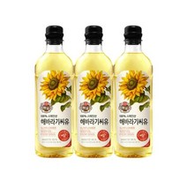 백설 해바라기유, 3개, 900ml