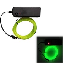10 색 3ms 3 v 자동차 라이트 글로우 el 와이어 케이블 led 네온 댄스 파티 diy 의상 의류 빛나는 장식 옷, 협동사, 06