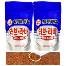 2개입 X 구피 사료 부드러운 열대어 먹이 기호성 좋은 양어장사료 구피 밥 러브라바 4호