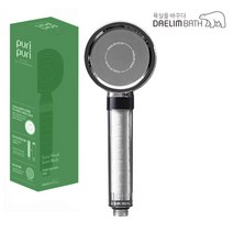 대림바스 더블케어 필터 샤워기 헤드 녹물제거 국제 RoHS 안전인증, 일반(투명)