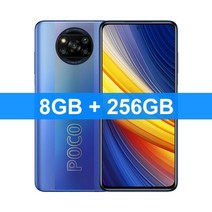 글로벌 버전 poco x3 pro 128gb256gb snapdragon 860 스마트폰 5160mah 33w nfc 48mp 쿼드 후면 카메라 120hz dotdisplay, 미 이어폰 추가, 협력사, 8GB 256GB 파란색