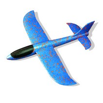 달자샵 1+1 조립식 에어 글라이더 비행기 안전한 스트리폼 장난감, 1Pcs+1Pcs, 블루