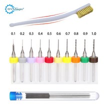 21pcs 0.15-1.0mm 노즐 청소 바늘 특수 스테인레스 스틸 청소 키트 pcb 드릴 비트 구리 와이어 브러시 3d 프린터 부품, 협력사