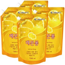 레몬퐁 주방세제1300ml×4개, 상품선택:01_레몬퐁 파우치1300ml×4개