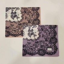 레노마 남녀1매 나염 사면레이스 손수건(MPT0602)