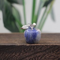 20mm 천연석 펜던트 힐링 크리스탈 로즈 쿼츠 오팔 과일 동상 조각상 소형 집/사무실 장식 선물, 1pcs, Sodalite
