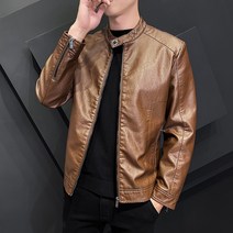 Mao패션 브랜드 가죽 코트 남자 자켓 코트 가을 겨울 양털 가죽 자켓 슬림 한국어 잘 생긴 가을 겨울 남성 자켓