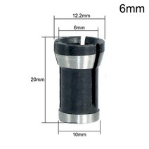 고정밀 생크 밀링 커터 콜릿 척 전기 목공 트리머 우드 라우터 조각 기계 6 8 6.35 1 개 및 3, 3.A