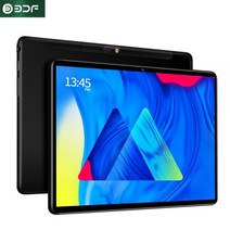 태블릿BDF 안드로이드 태블릿 10.1 인치 옥타 코어 4GB RAM 1280x800 HD 3G LTE 네트워크 전화 블루투스 와, 01=Black