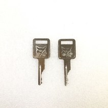 굴삭기 Bobcat 스키드 스티어 로더 및 미니 굴삭기 6693241 용 D250 점화 키 2 개, 한개옵션0
