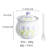 Threesome 세라믹 가정용 돼지 오일 탱크 주방 내열성 주방 칠리 오일 탱크 기름 유출 칠리 고기 오일 컨테이너 조미료 탱크 기름병, 색깔6